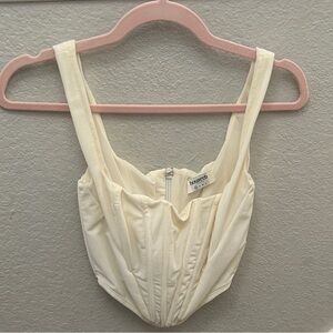 House of CB London White/ivory corset top